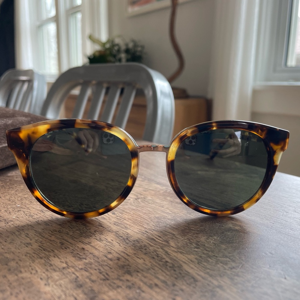 Tory Burch Tortoise Round Sunglasses